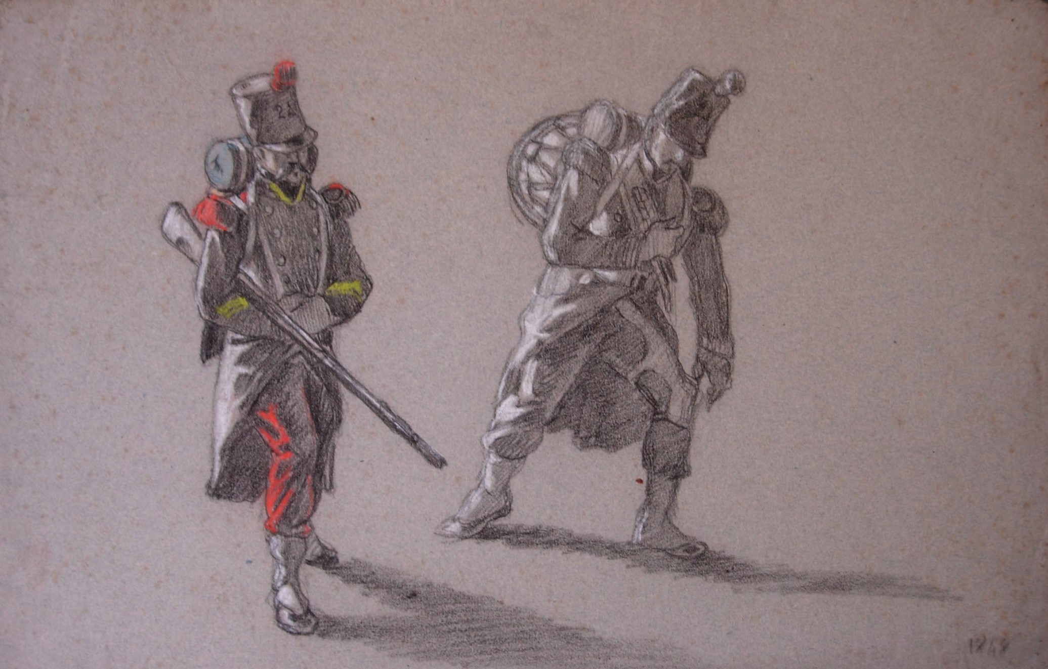 Personnage en toge debout (titre factice)